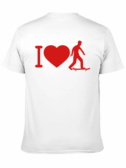 I Heart Skateboarding T-Shirt - Black