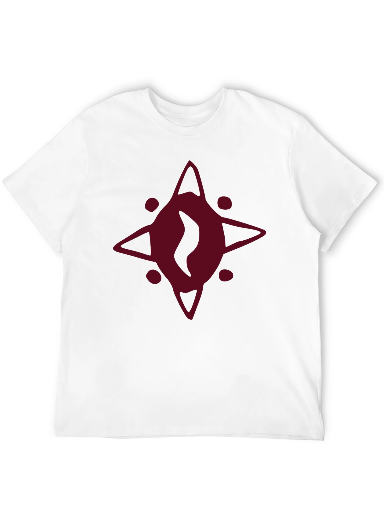 Burgundy Eye Graphic Black T-Shirt