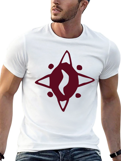 Burgundy Eye Graphic Black T-Shirt