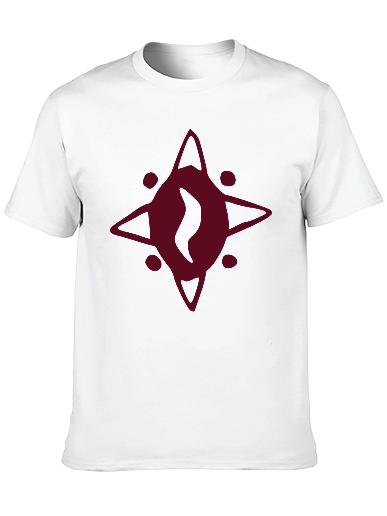 Burgundy Eye Graphic Black T-Shirt