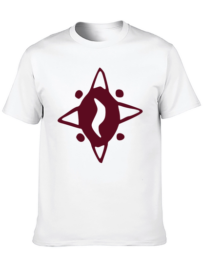 Burgundy Eye Graphic Black T-Shirt