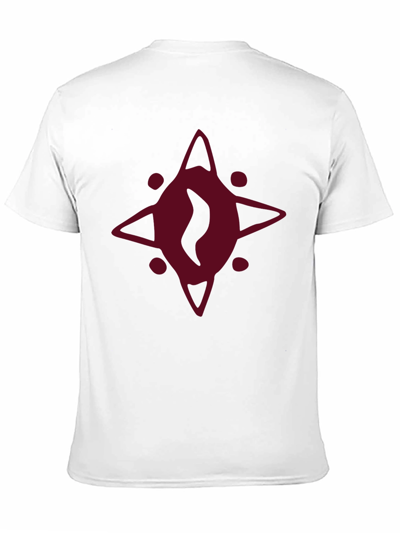 Burgundy Eye Graphic Black T-Shirt