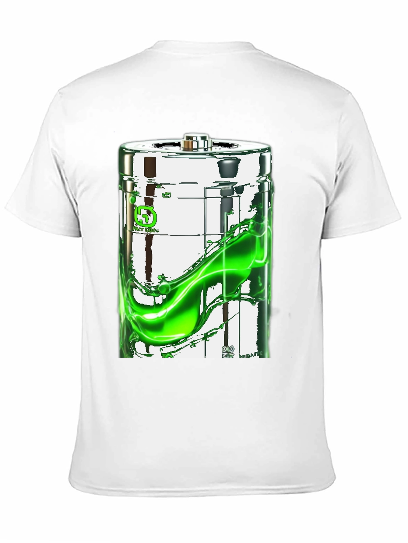 Battery Graphic Print Black T-Shirt