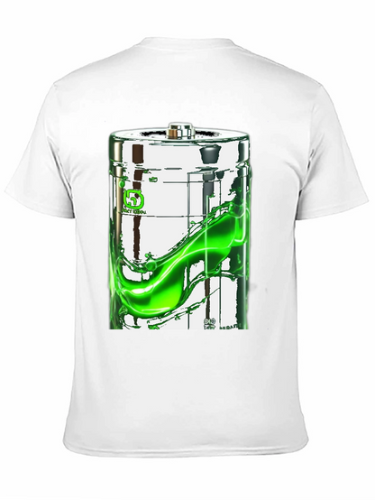 Battery Graphic Print Black T-Shirt