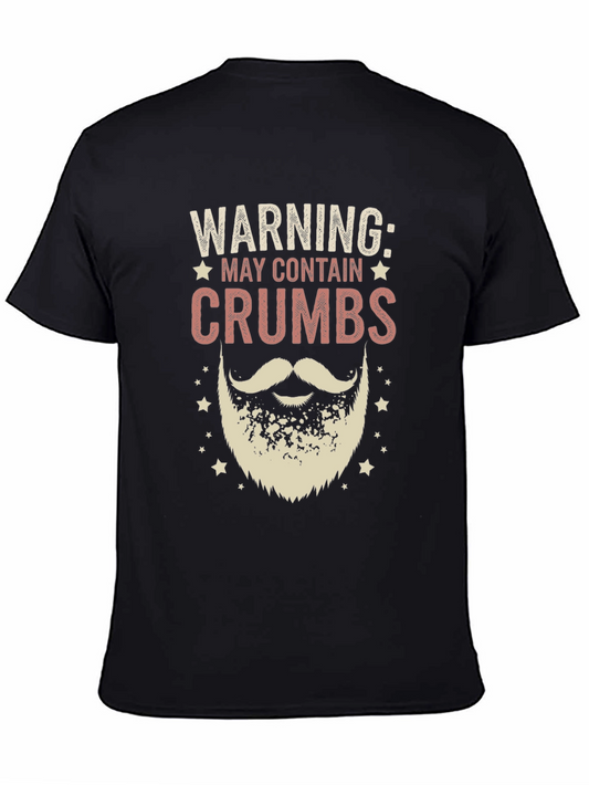 Warning May Contain Crumbs Beard T-Shirt