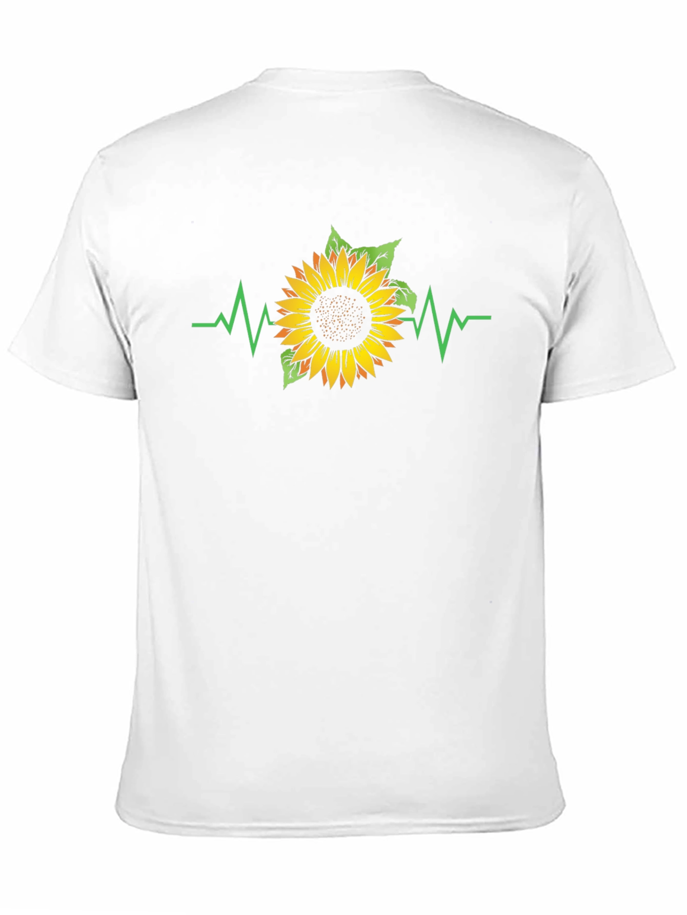 Sunflower Heartbeat Black T-Shirt