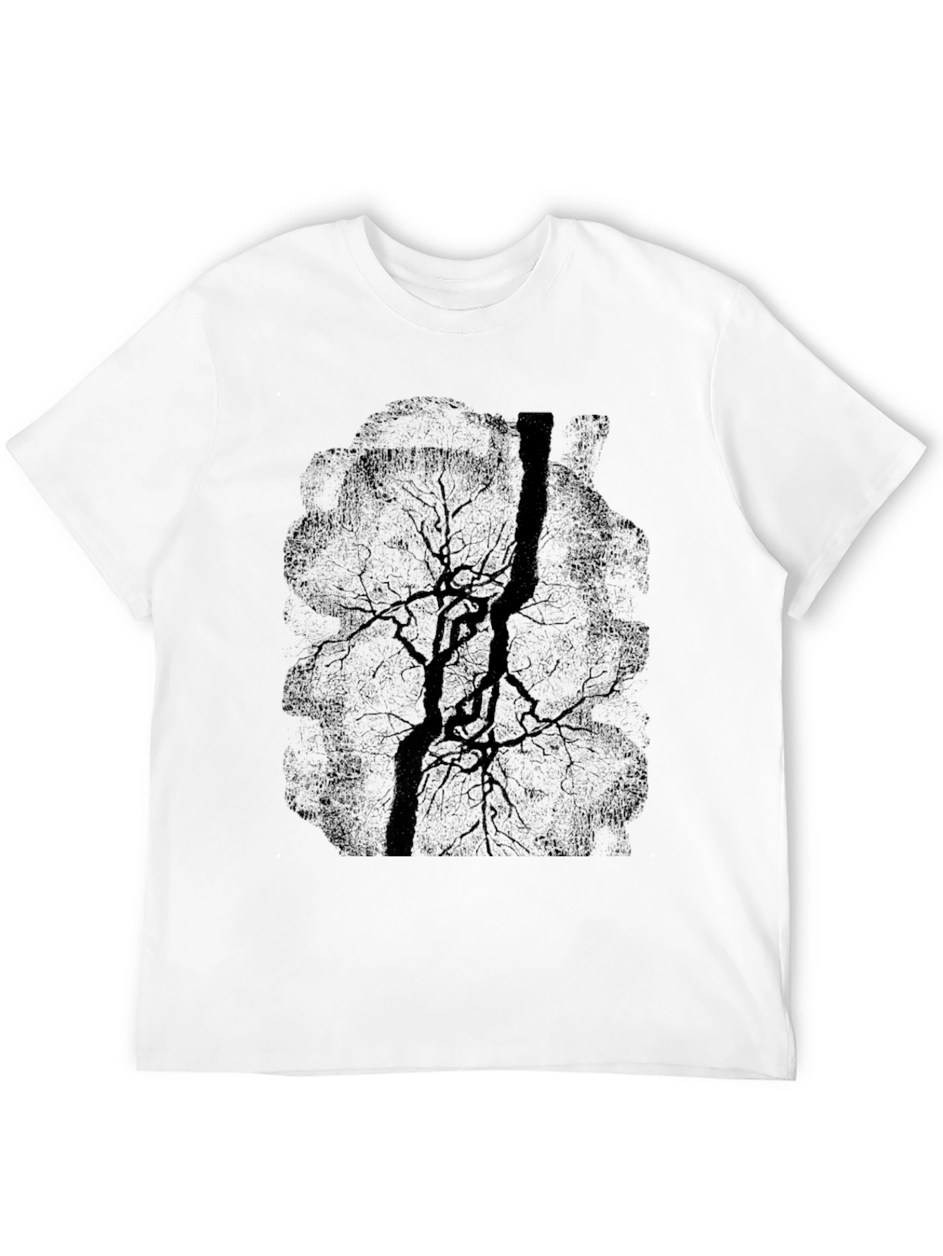 Dark Tree Graphic Tee - Mens Casual T-Shirt