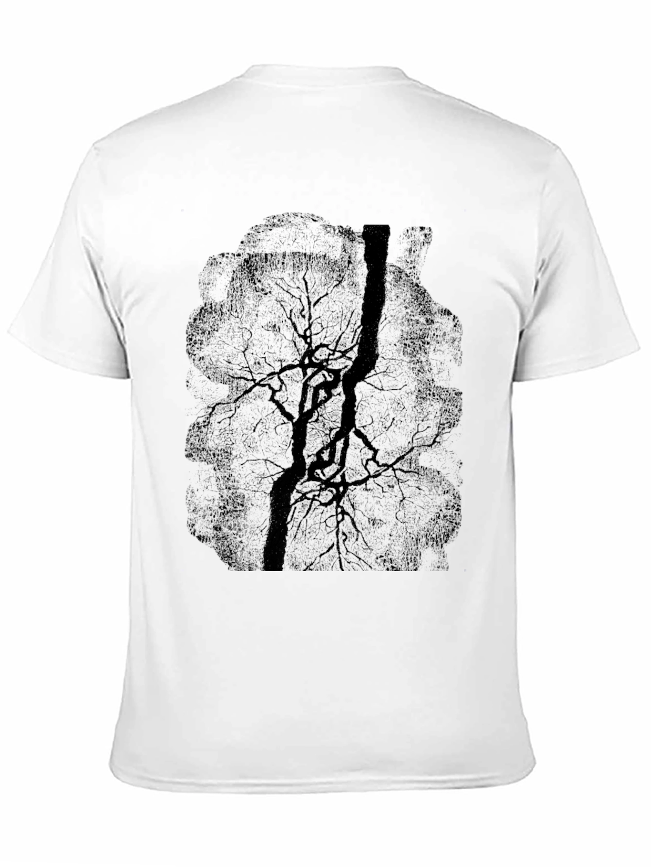Dark Tree Graphic Tee - Mens Casual T-Shirt