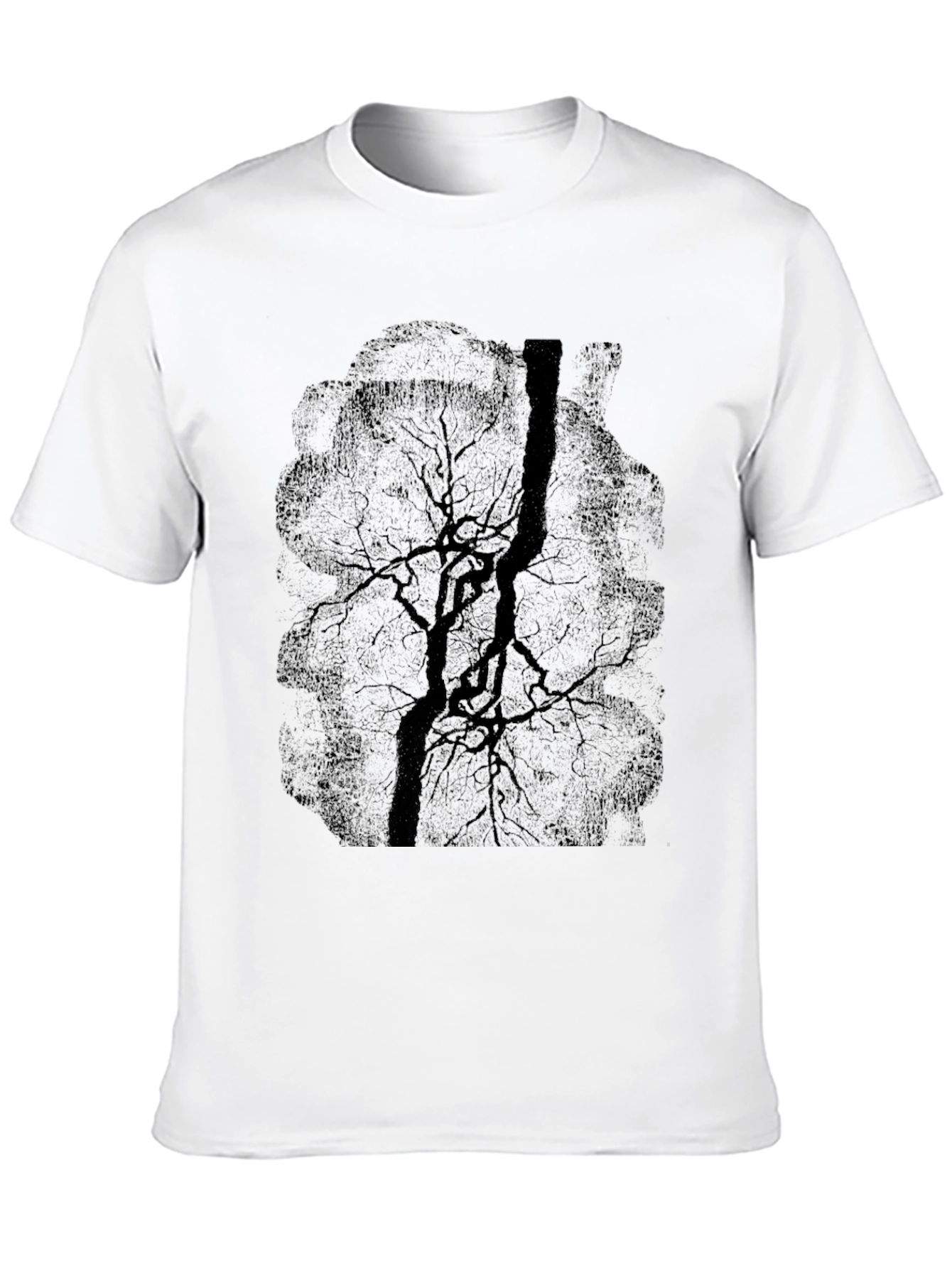 Dark Tree Graphic Tee - Mens Casual T-Shirt