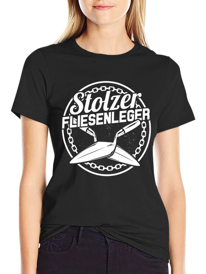 Proud Tiler T-Shirt - Stolzer Fliesenleger