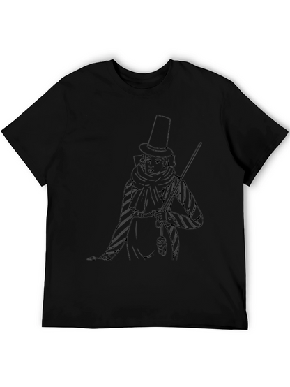 Top Hat Gentleman Graphic T-Shirt