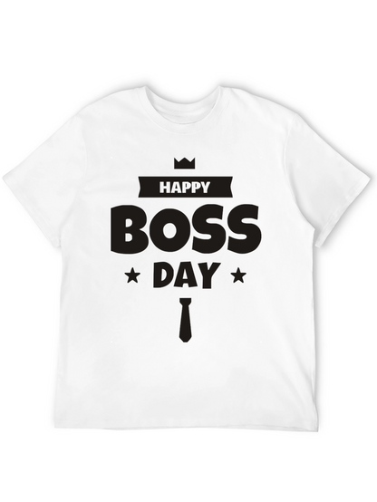 Happy Boss Day Black T-Shirt - Celebrate Your Leader!