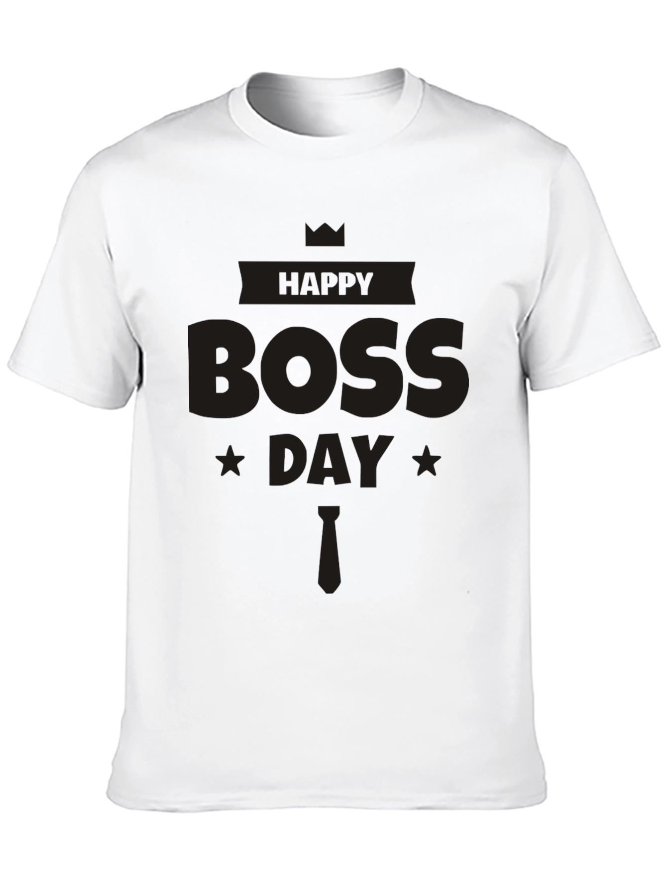 Happy Boss Day Black T-Shirt - Celebrate Your Leader!