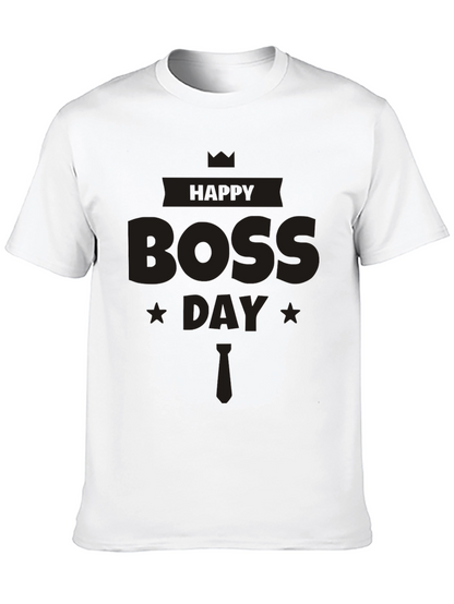 Happy Boss Day Black T-Shirt - Celebrate Your Leader!