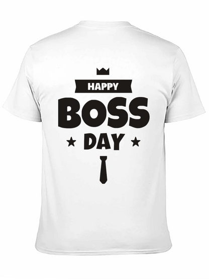 Happy Boss Day Black T-Shirt - Celebrate Your Leader!