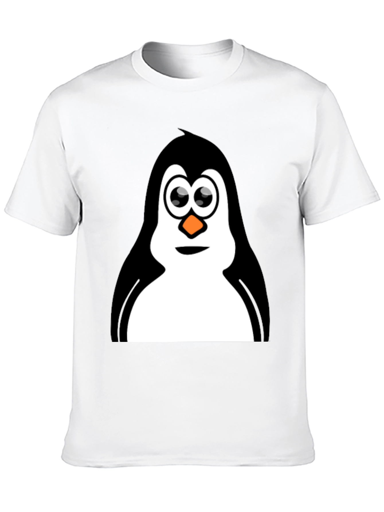 Penguin Graphic Tee - Black Cotton T-Shirt