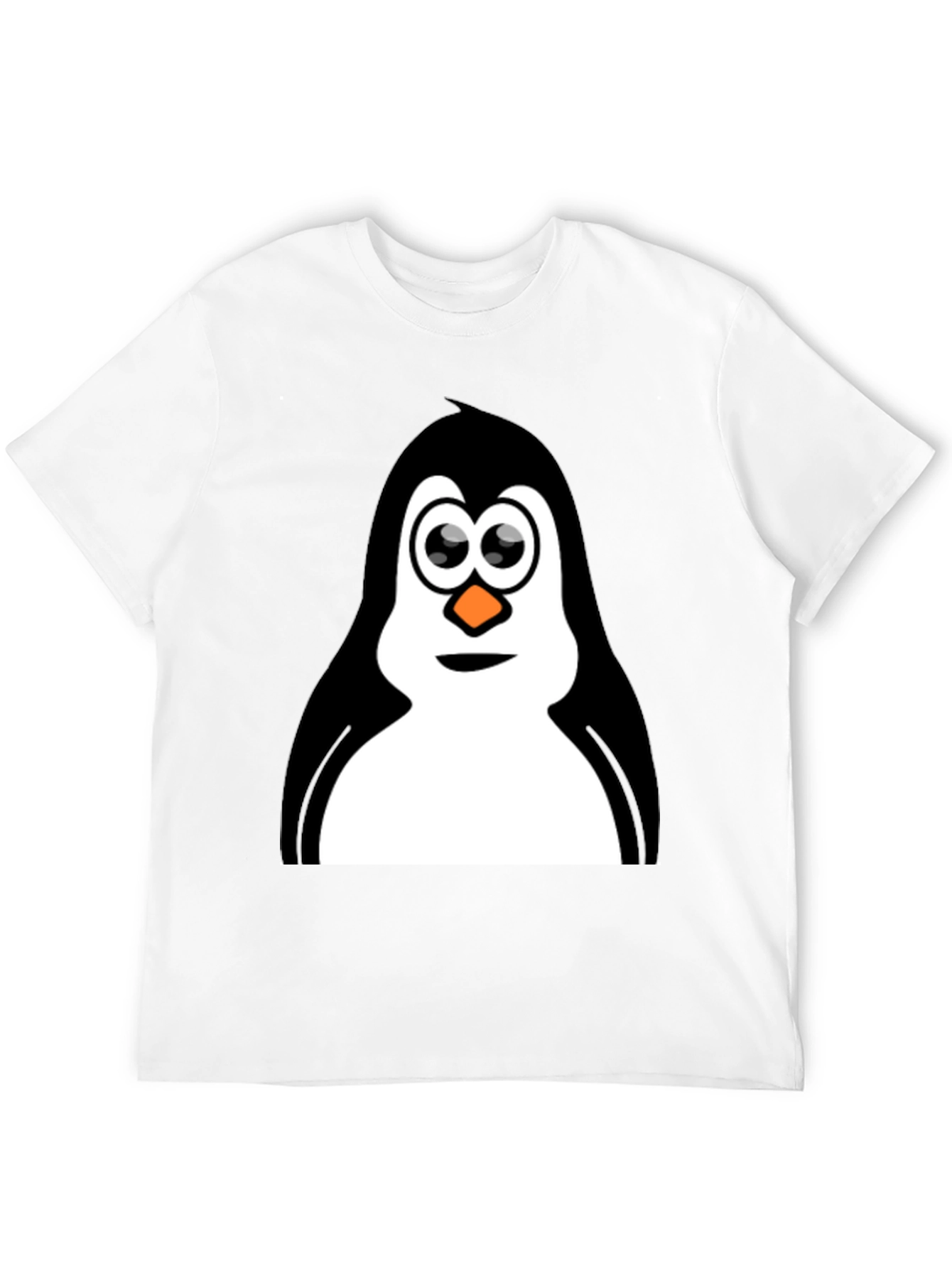 Penguin Graphic Tee - Black Cotton T-Shirt