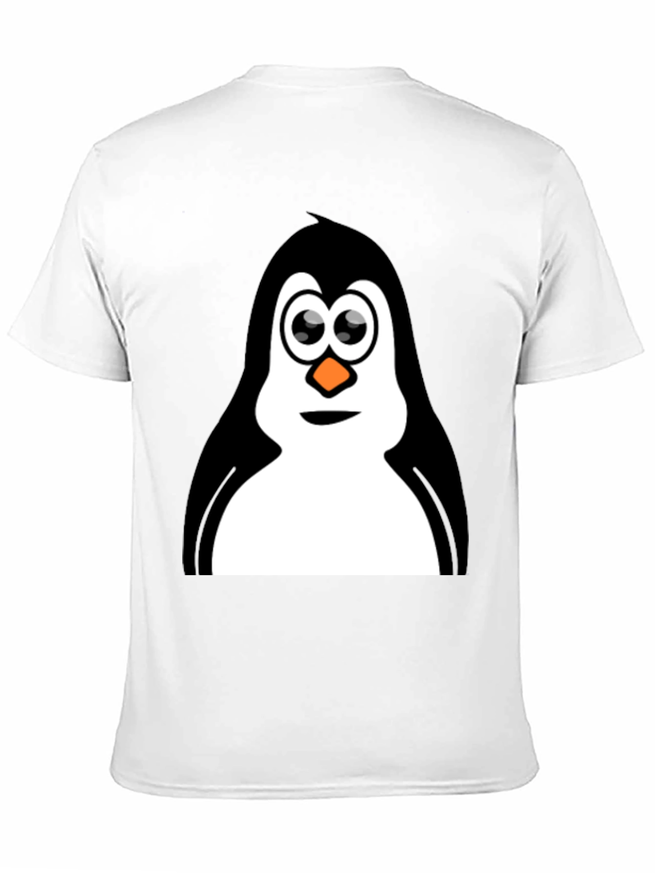 Penguin Graphic Tee - Black Cotton T-Shirt