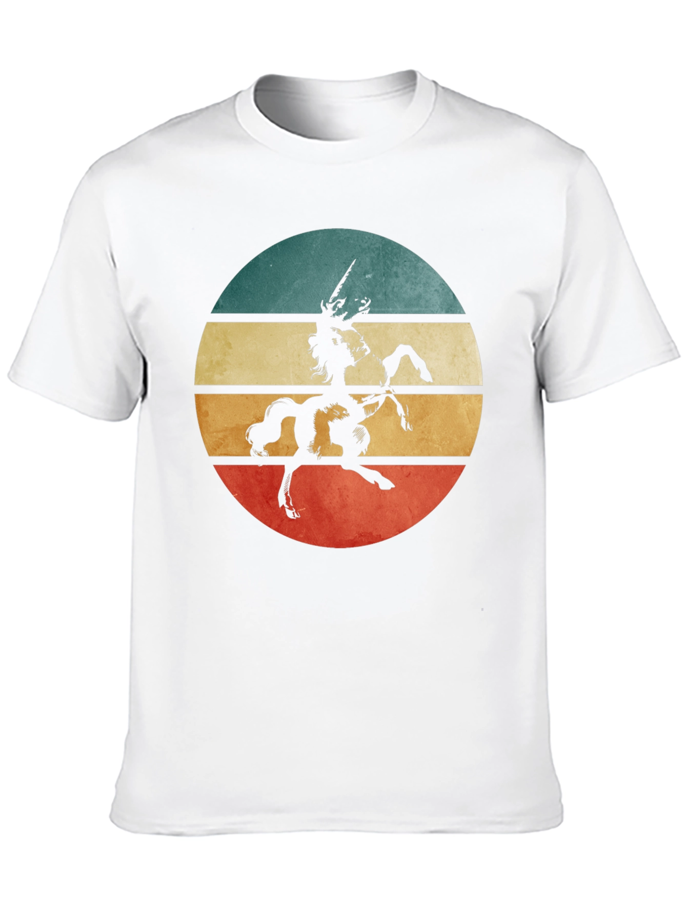 Retro Unicorn Graphic Tee - Black