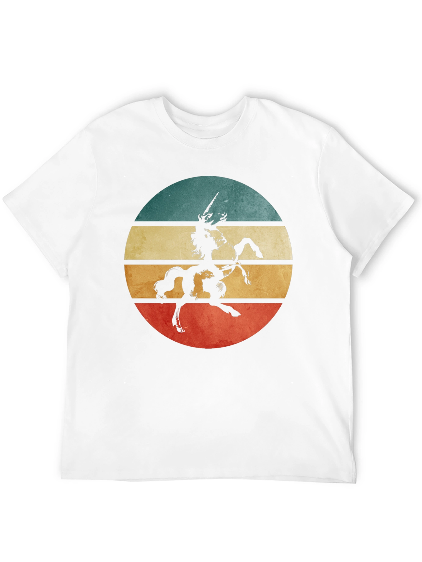 Retro Unicorn Graphic Tee - Black