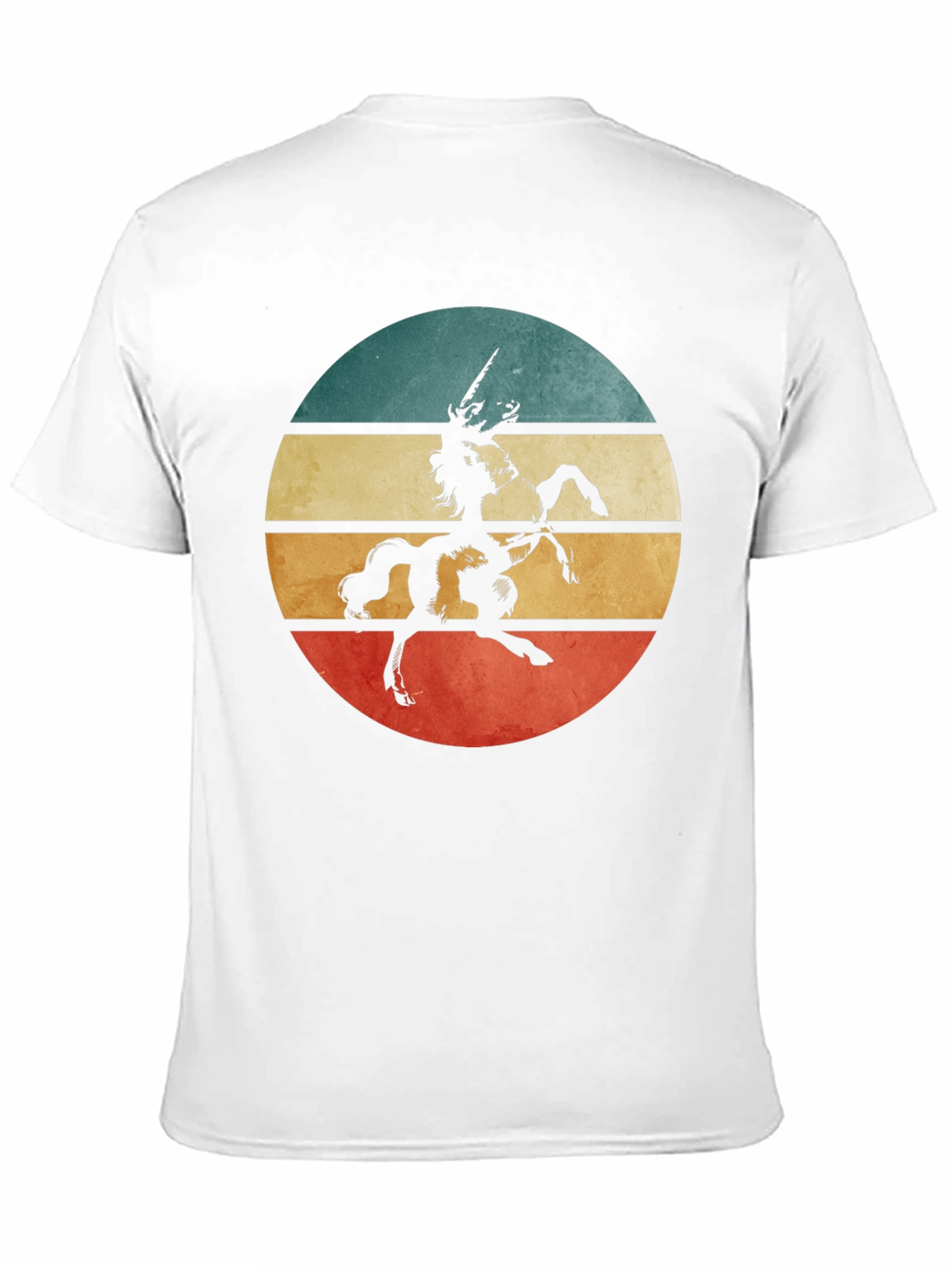 Retro Unicorn Graphic Tee - Black
