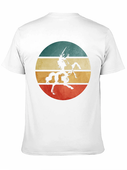 Retro Unicorn Graphic Tee - Black