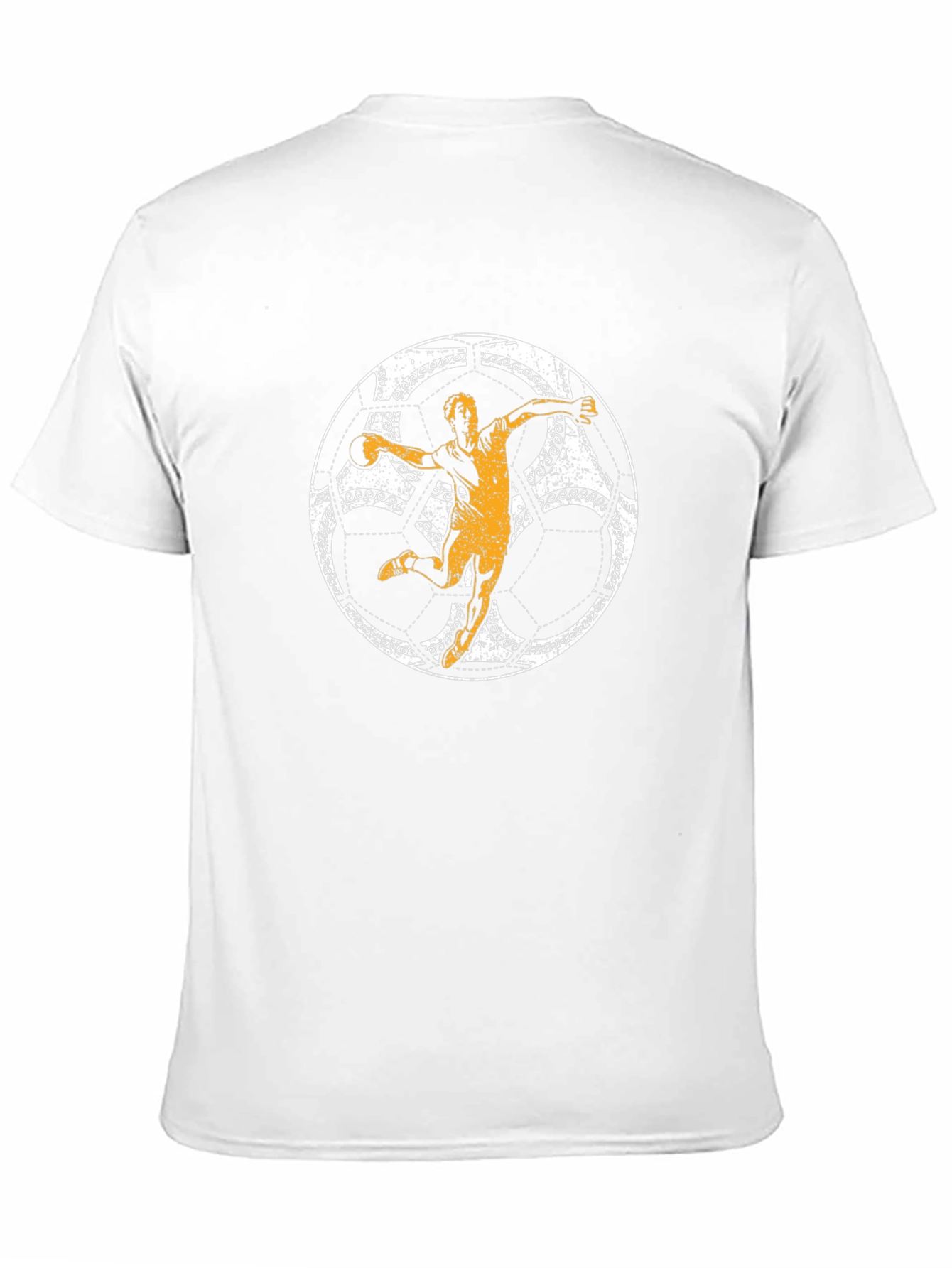 Handball Player Graphic T-Shirt - Black