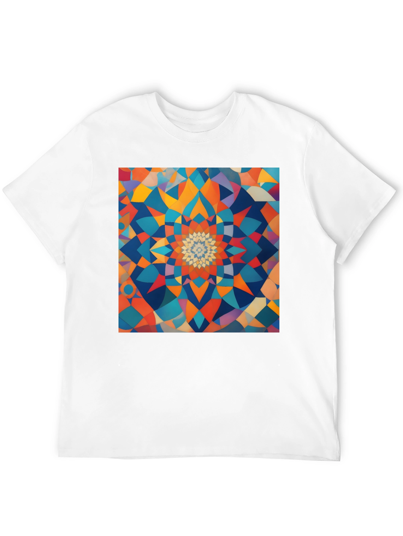 Geometric Mandala T-Shirt - Abstract Design