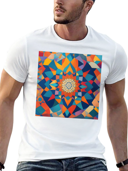 Geometric Mandala T-Shirt - Abstract Design