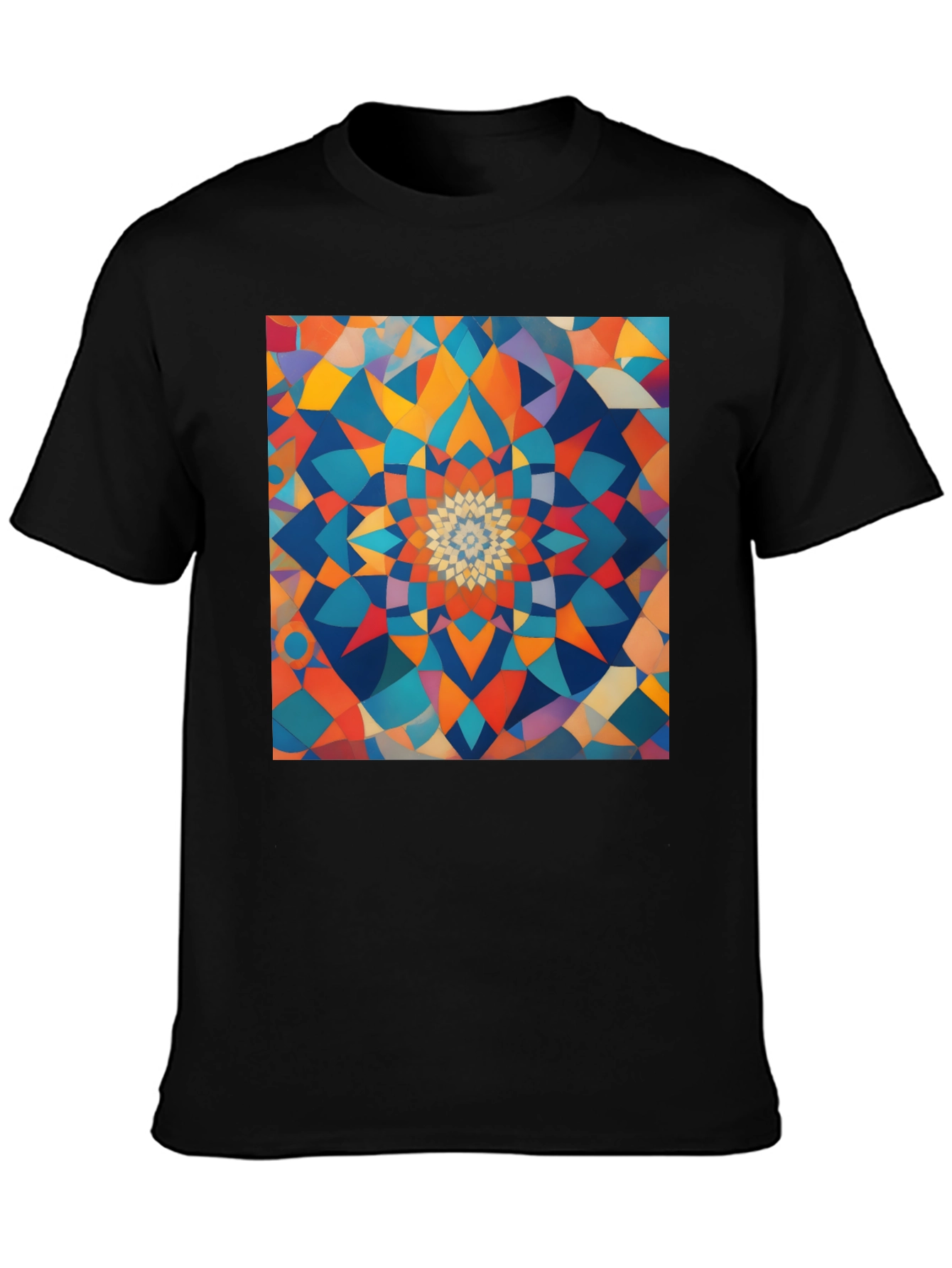 Geometric Mandala T-Shirt - Abstract Design