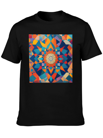 Geometric Mandala T-Shirt - Abstract Design