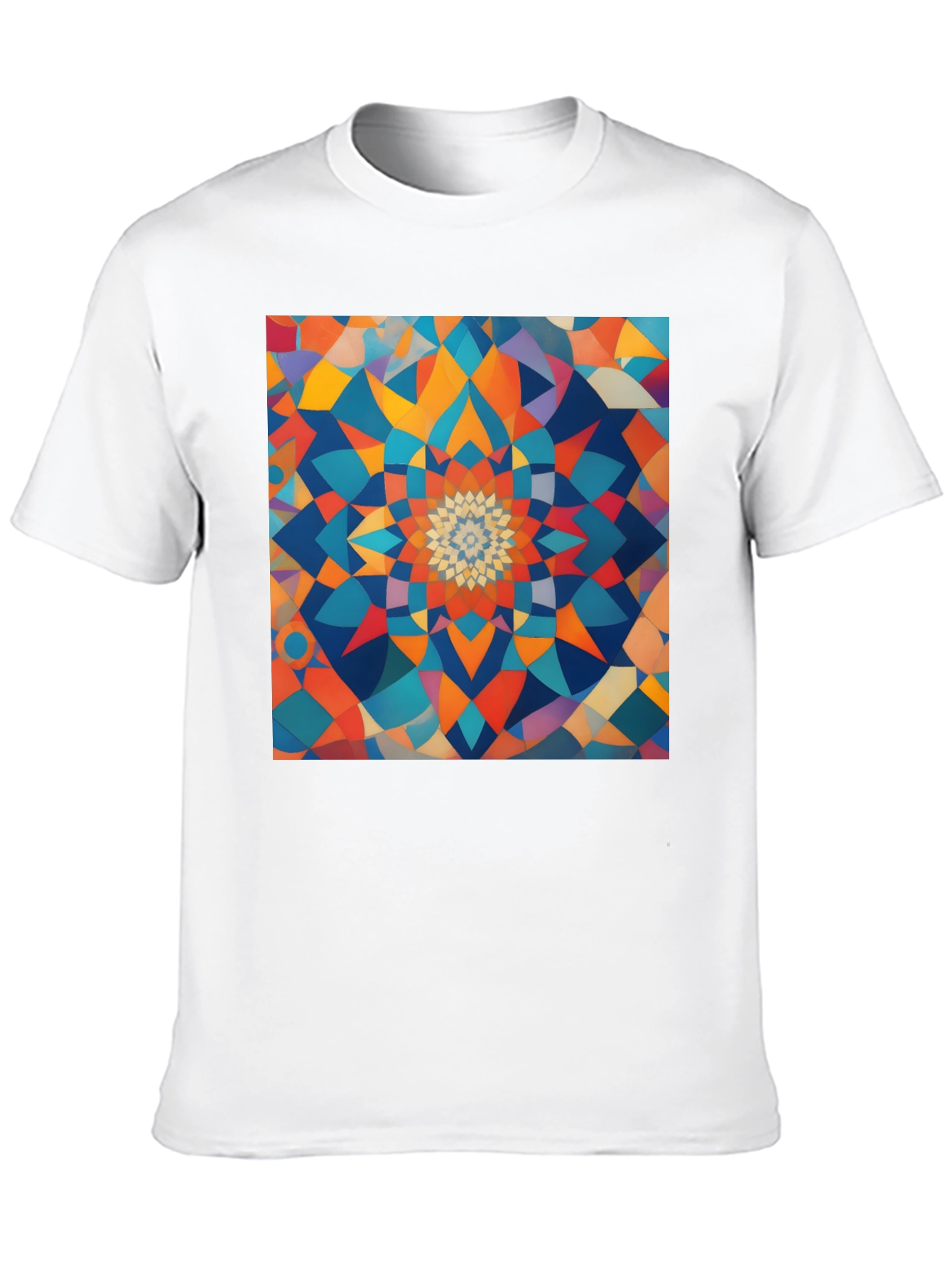 Geometric Mandala T-Shirt - Abstract Design
