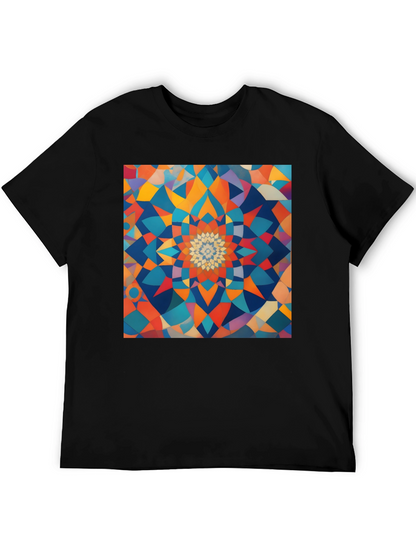 Geometric Mandala T-Shirt - Abstract Design