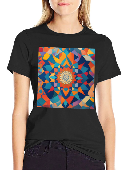 Geometric Mandala T-Shirt - Abstract Design