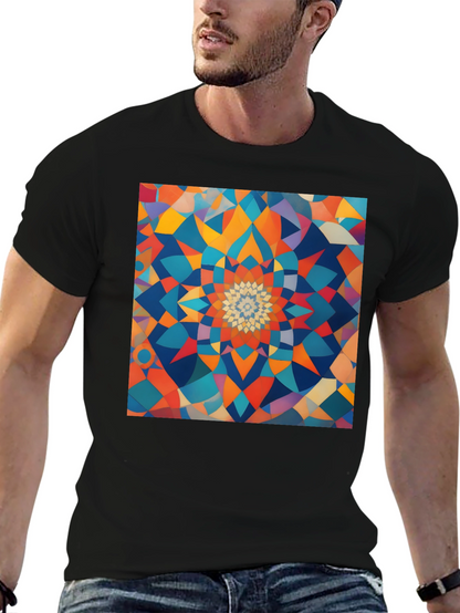 Geometric Mandala T-Shirt - Abstract Design