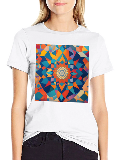 Geometric Mandala T-Shirt - Abstract Design