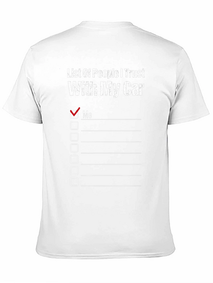 Trust My Car T-Shirt Funny Car Lover Tee