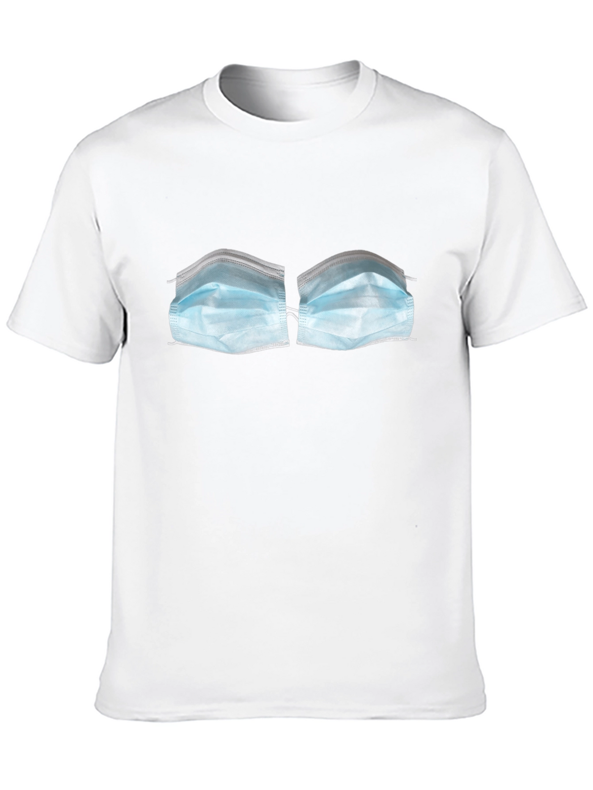 Face Mask Bra T-Shirt - Novelty Funny Top