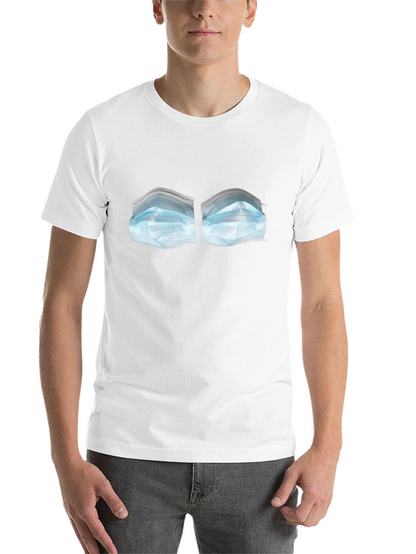 Face Mask Bra T-Shirt - Novelty Funny Top
