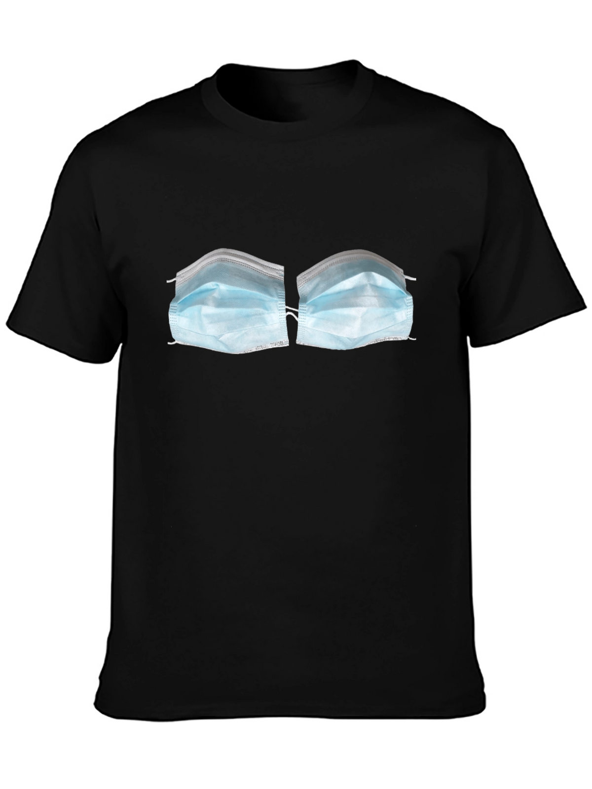Face Mask Bra T-Shirt - Novelty Funny Top