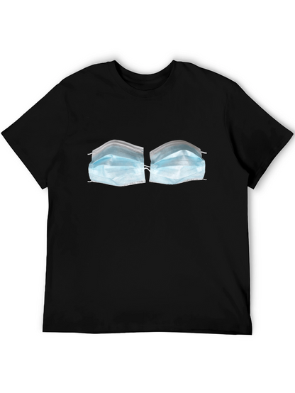 Face Mask Bra T-Shirt - Novelty Funny Top