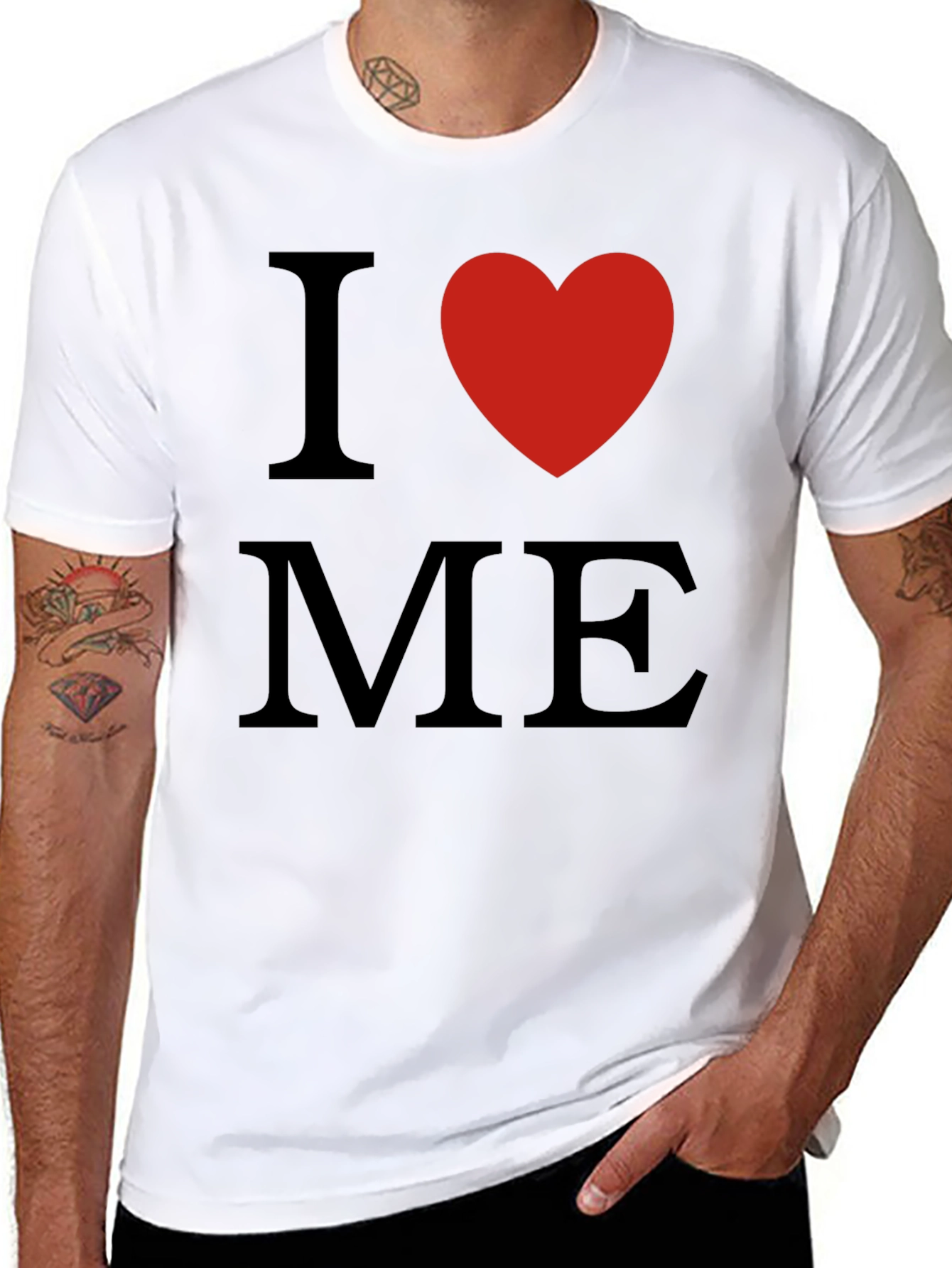 I Heart Me Black T-Shirt - Love Yourself!