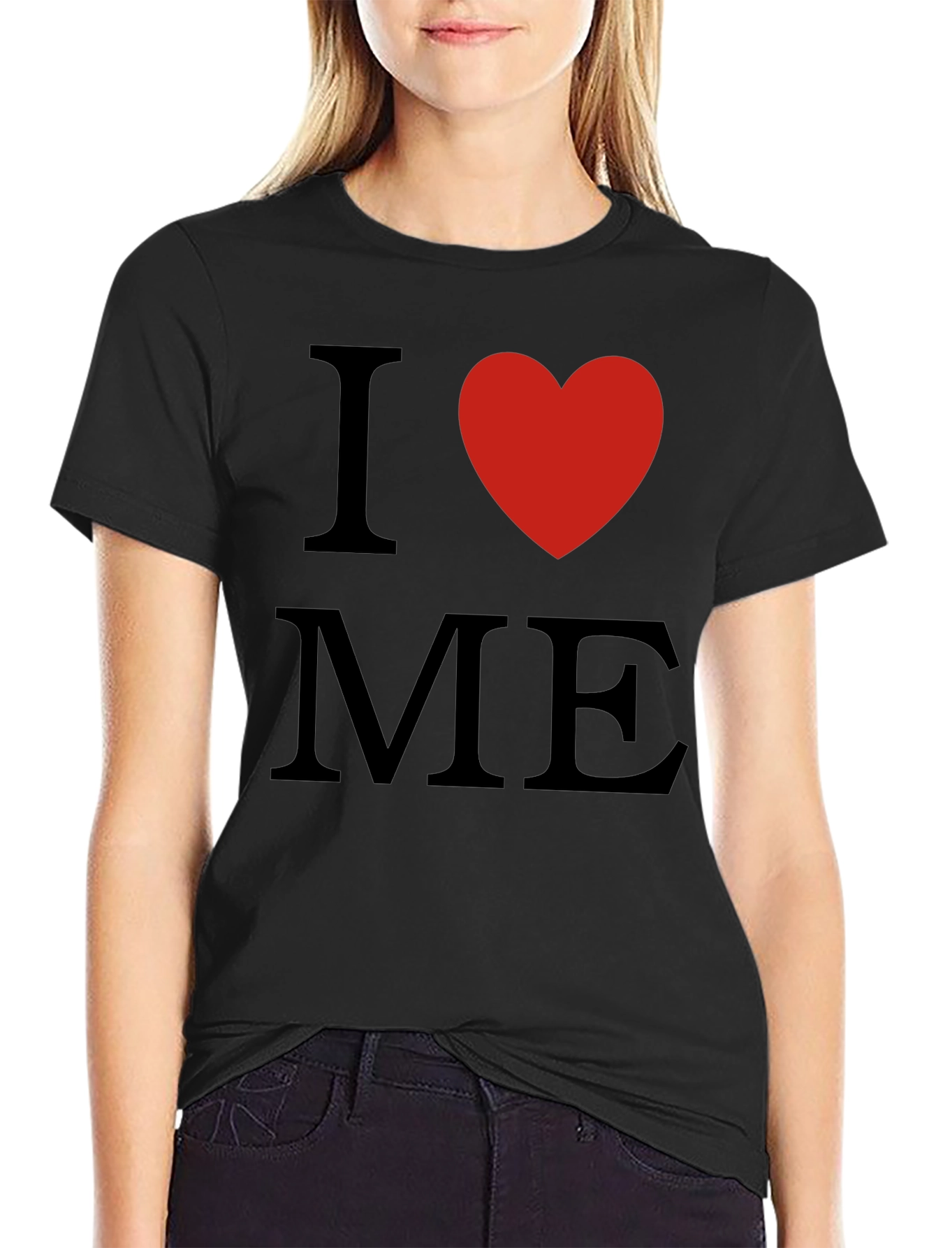 I Heart Me Black T-Shirt - Love Yourself!