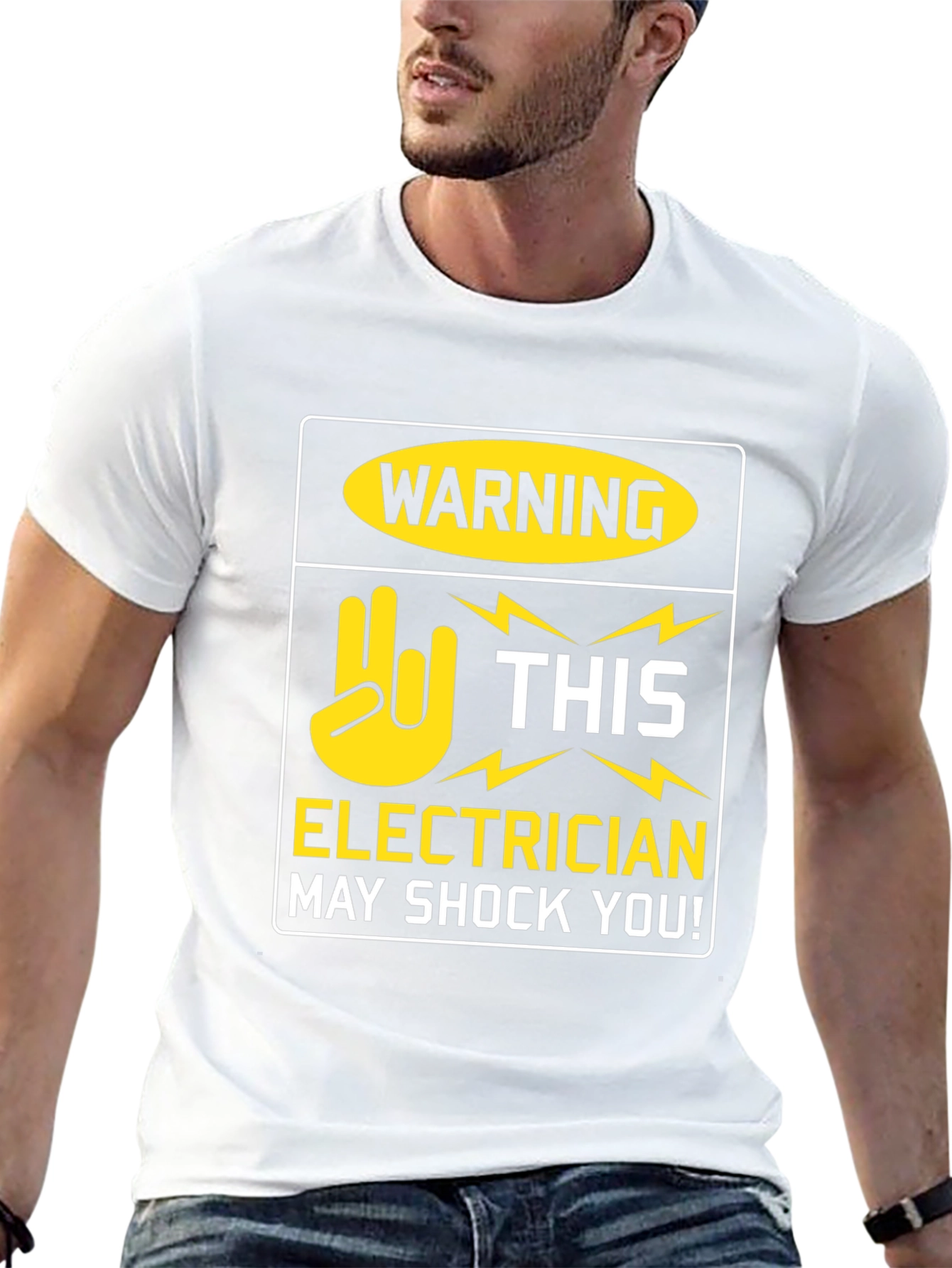 Electrician Warning T-Shirt - May Shock You! Funny Tee