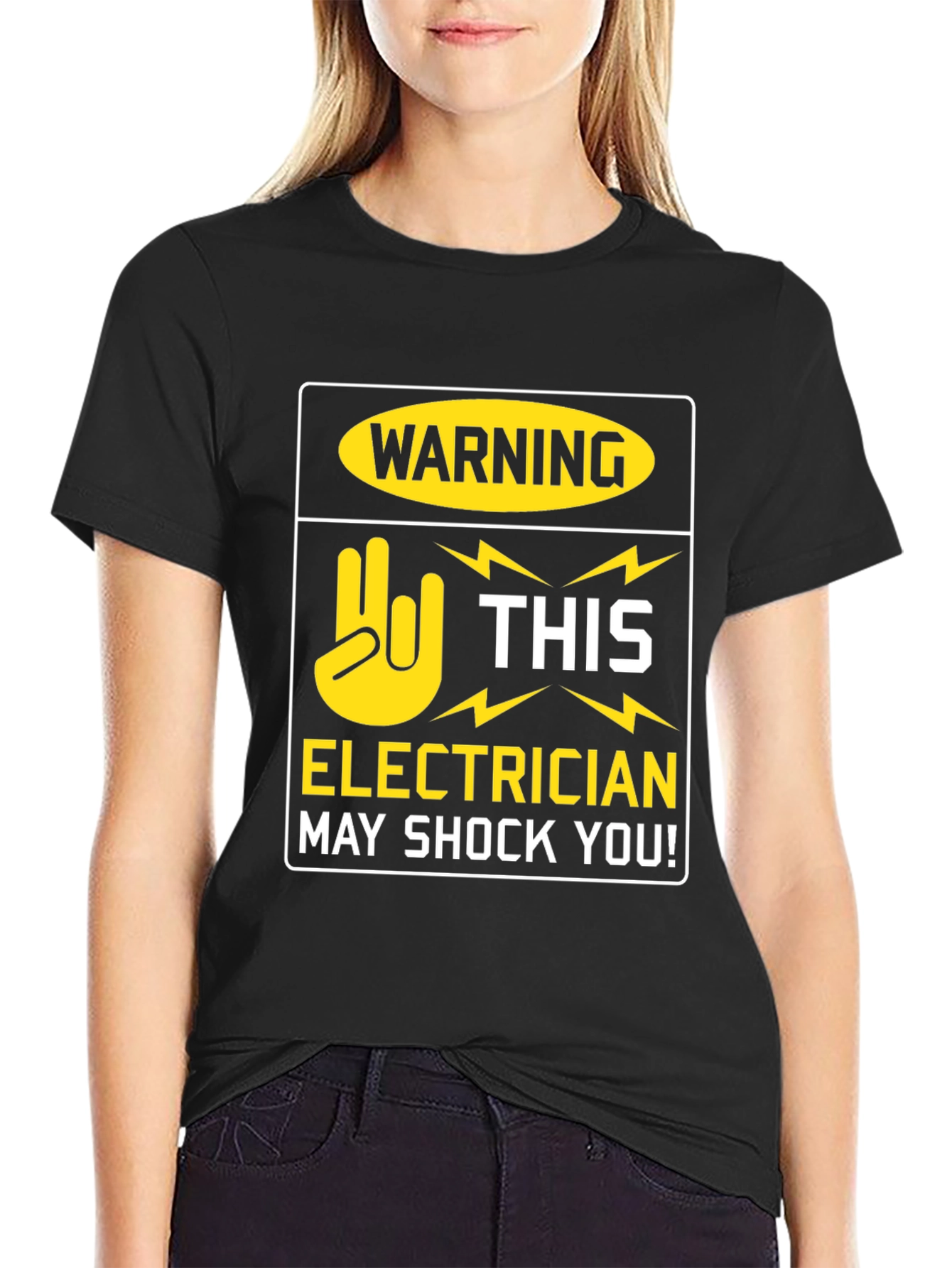 Electrician Warning T-Shirt - May Shock You! Funny Tee