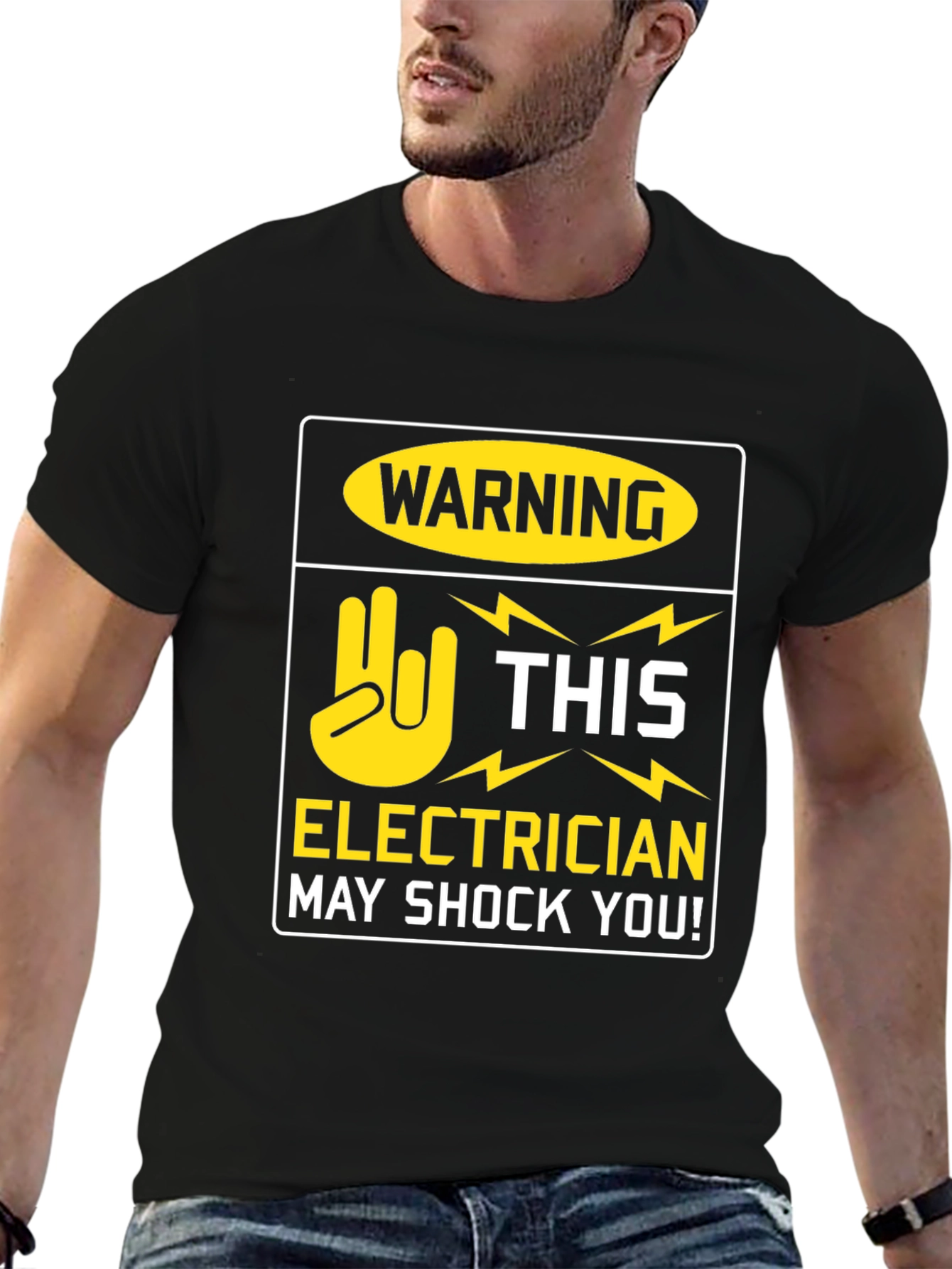 Electrician Warning T-Shirt - May Shock You! Funny Tee