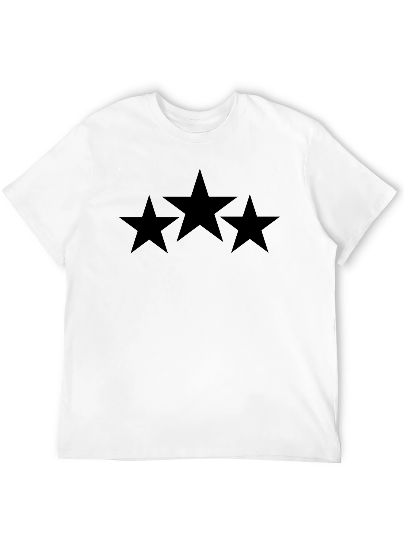 Black Star Graphic T-Shirt - Mens Casual Tee