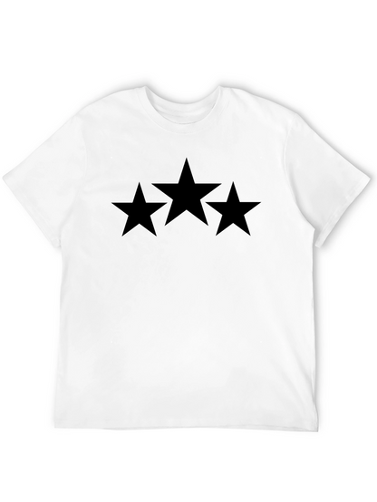 Black Star Graphic T-Shirt - Mens Casual Tee