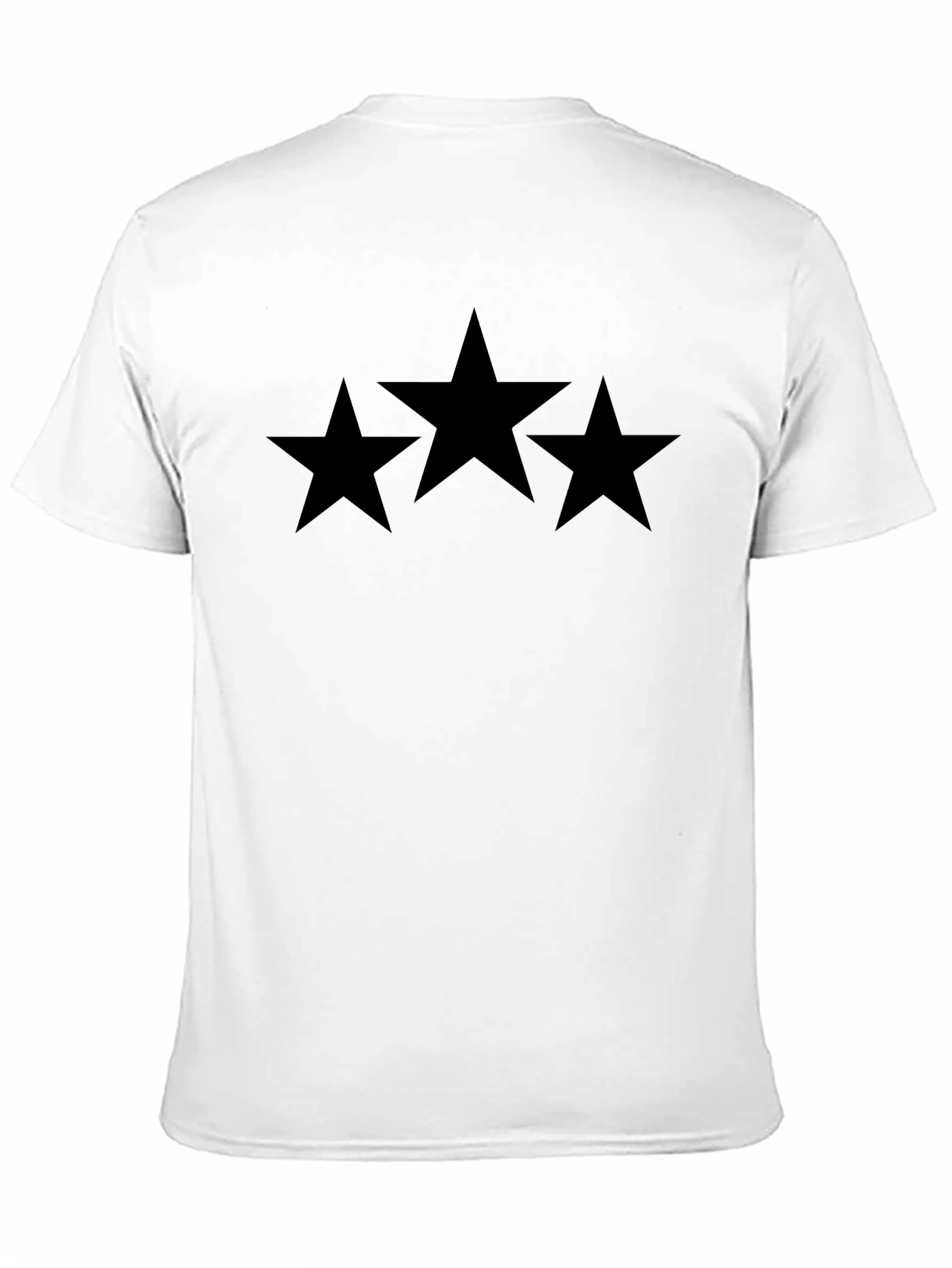 Black Star Graphic T-Shirt - Mens Casual Tee