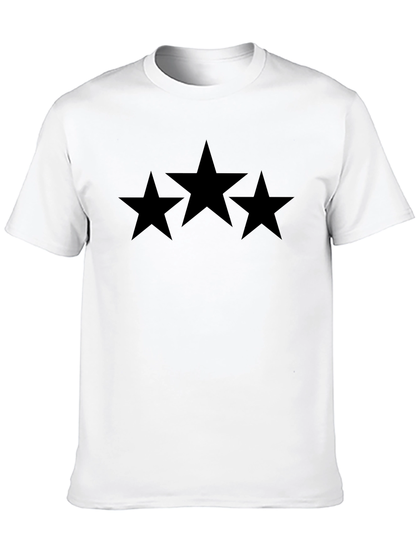 Black Star Graphic T-Shirt - Mens Casual Tee